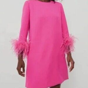Tuckernuck Hot Pink Feather Mini Dress NWT XXL
